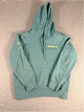 Coalition Snow Hoodie Womens M Teal Nailed It Ski Graphic Pullover